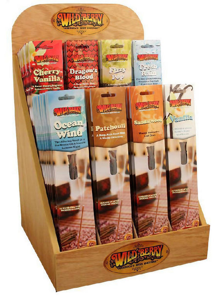 Wild Berry Starter Kit display with assorted incense packs in various scents