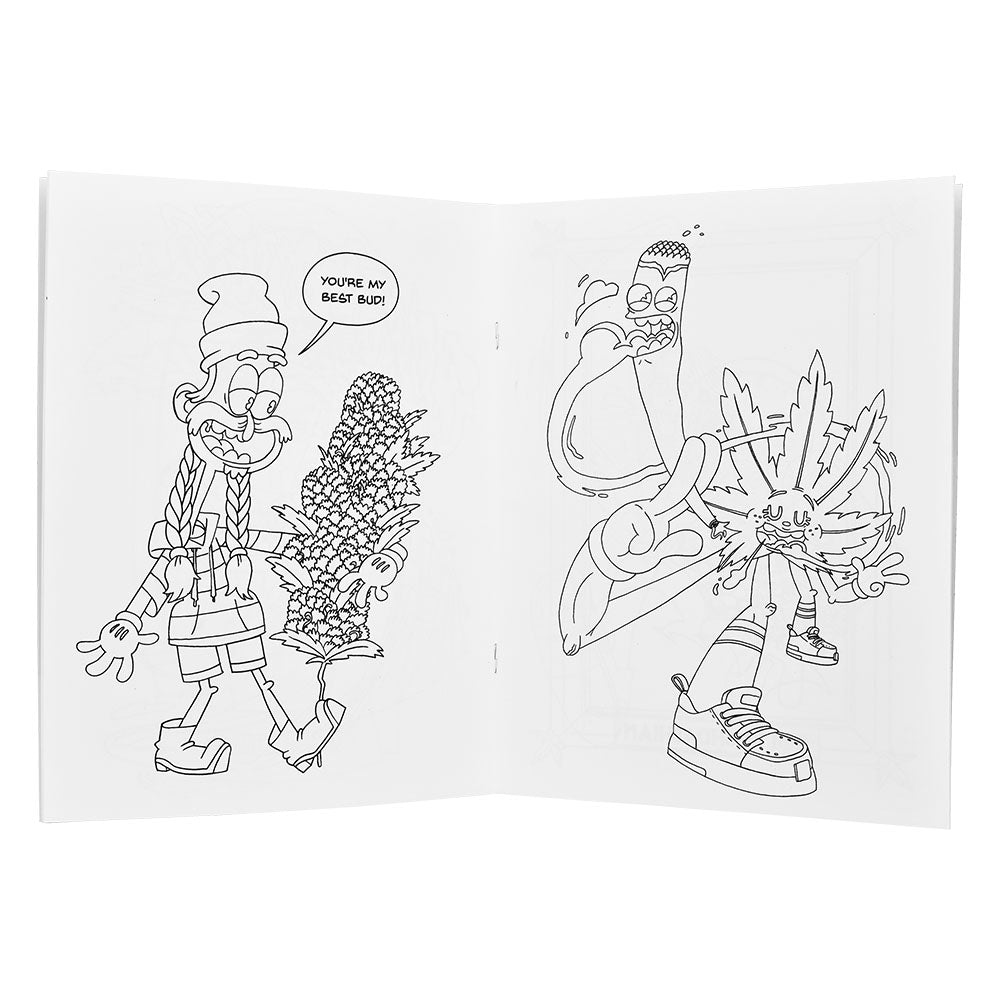 Stoner Coloring Book for Adults: the king of weed Let's Get High And Color,  The