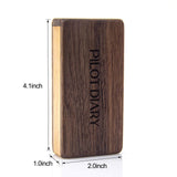 PILOT DIARY Wooden Magnetic Dugout - Front View with Dimensions