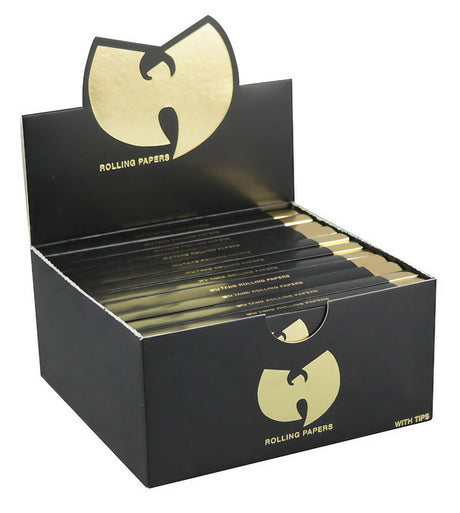 Wu Tang brand hemp rolling papers with tips, kingsize slim, in a 22pc display box