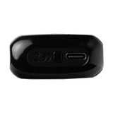 Cartisan Veil Bar Pro vaporizer with sleek black finish and USB port, top view