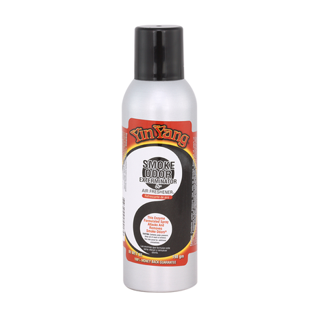 Smoke Odor 7oz Enzyme Odor Eliminator Spray, Yin Yang scent, front view on white background