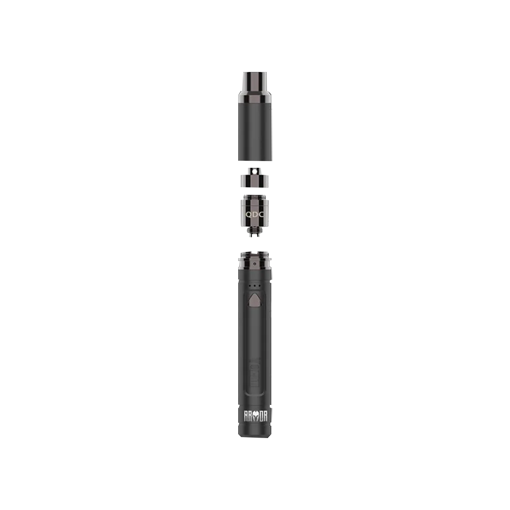 Yocan Armor Concentrate Pen Vaporizer in Black, Portable 4" Dab/Wax Pen with Quartz Coil