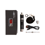 Yocan Evolve Plus XL Vaporizer in Black with Quartz Coil and USB Cable