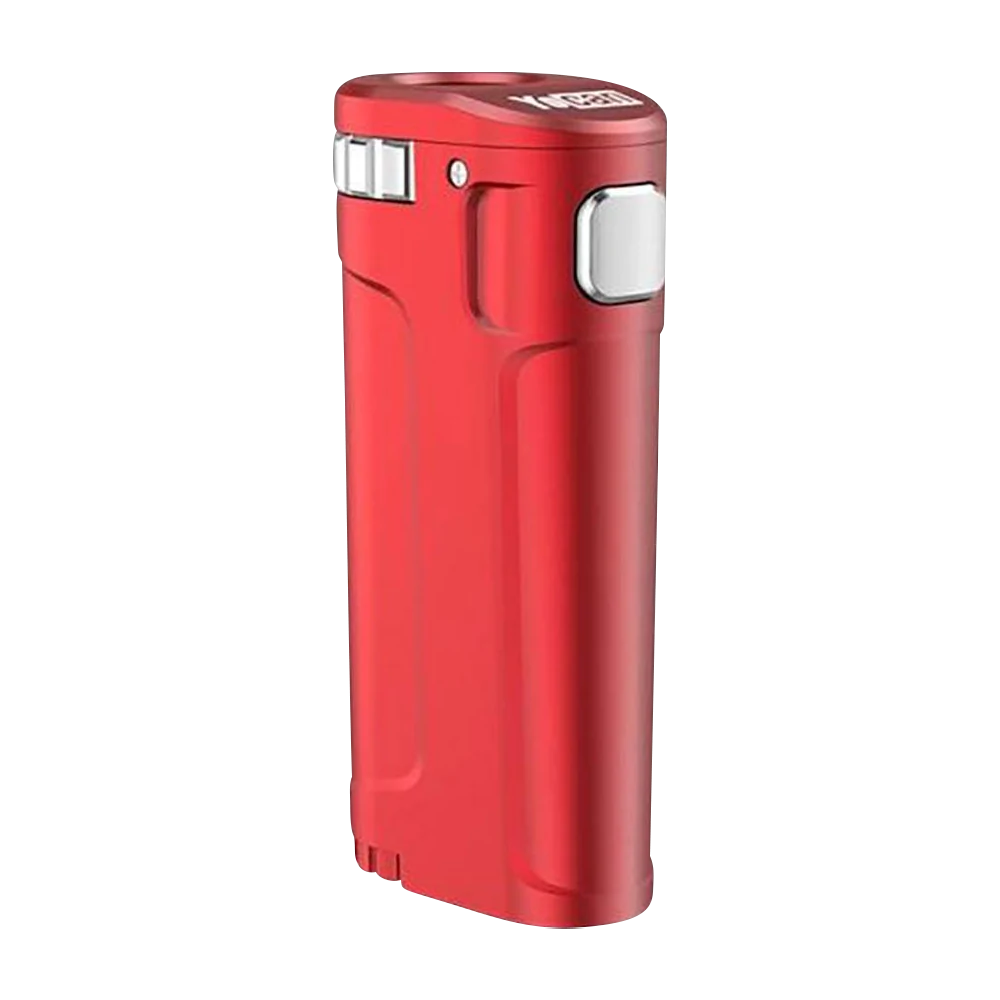 Yocan UNI Twist Universal Portable Mod in Red, Compact Zinc Alloy Body, 650mAh Battery
