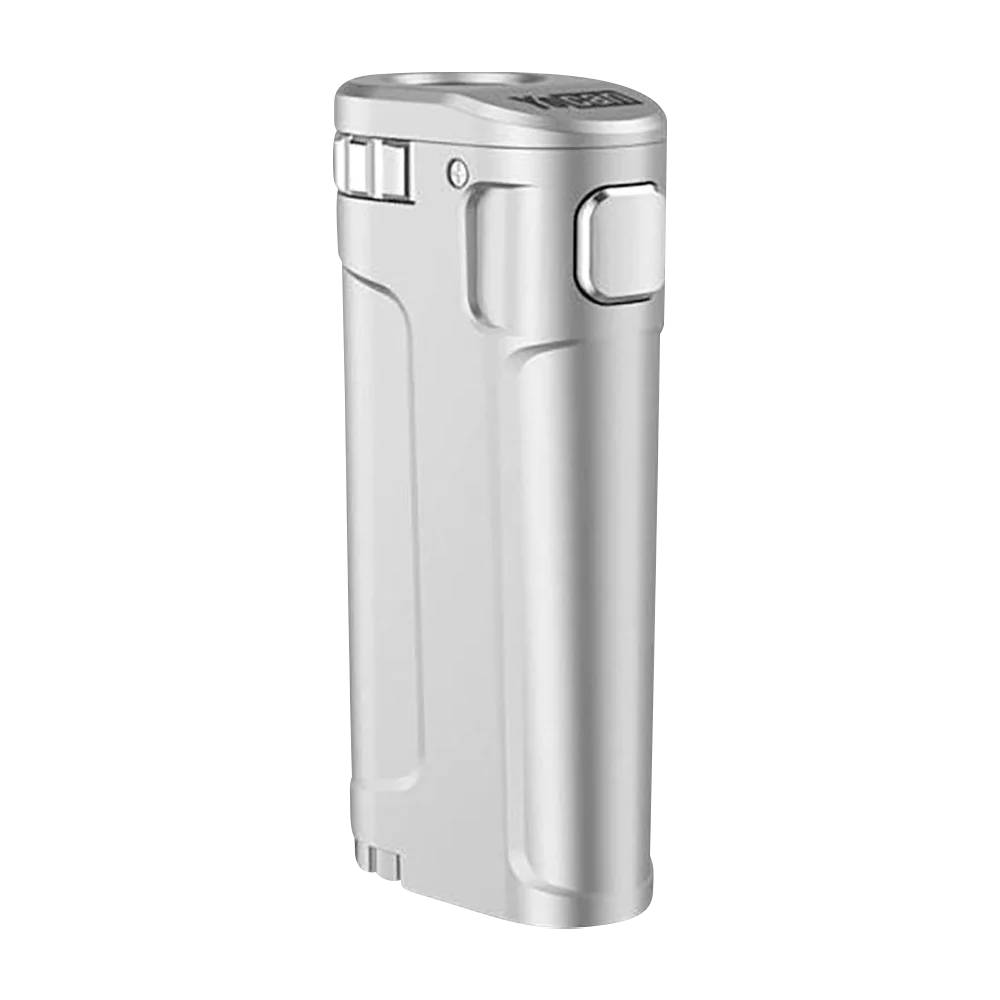 Yocan UNI Twist in Silver, 650mAh Zinc Alloy Portable Mod for Vaporizers, Side View