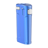 Yocan UNI Twist Universal Portable Mod in Blue, Compact Zinc Alloy Body, Side View