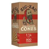 Zig Zag Unbleached Cones | 1 1/4" | 900ct Bulk Box